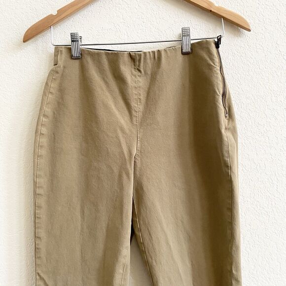 Everlane Pants Womens 4 Slim Tapered Camel Side Zip Career Work Stretch Tan - Picture 2 of 9